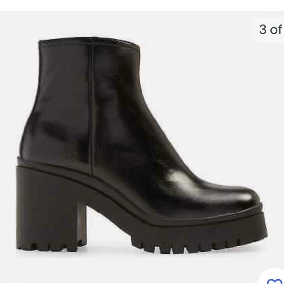 JEFFREY CAMPBELL ANEMONE BLACK BOOTIE Sz: 9.5 - Picture 5 of 9